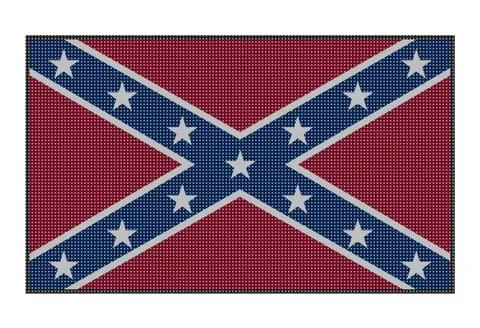 Confederate Flag White Dots Stock Illustration