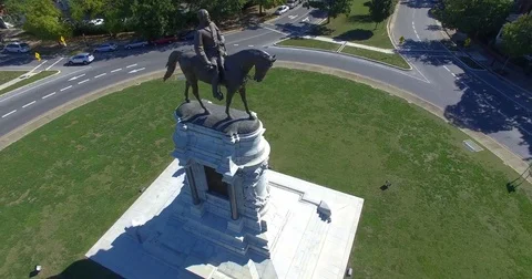 Confederate monument Robert E Lee Stock-Footage 81257148