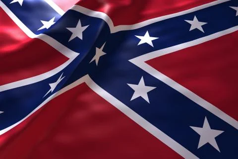 Confederate States of america flag background 스톡 일러스트