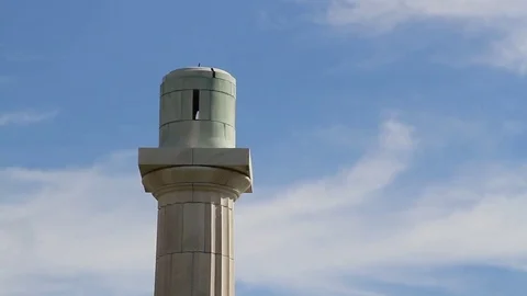 Confederate Statue Removed from Lee Circle in New Orleans - CU Stock Footage 79857288