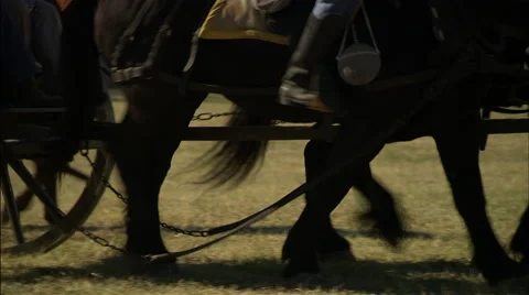 Confederate's moving cannon Stock-Footage 40478206