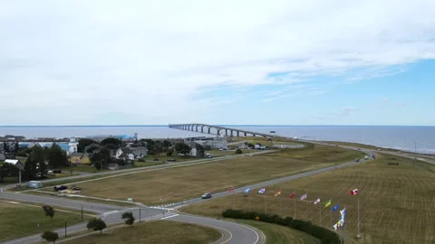 Confederation Bridge, PEI To New Brunswick, Canada Stock Footage 339360384