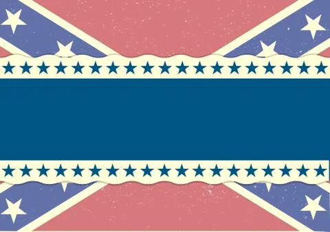 Confederation flag background Stock Illustration