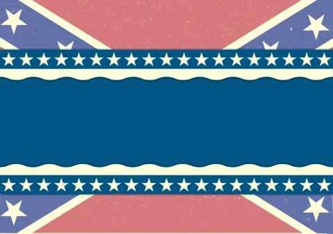 Confederation flag background Stock Illustration