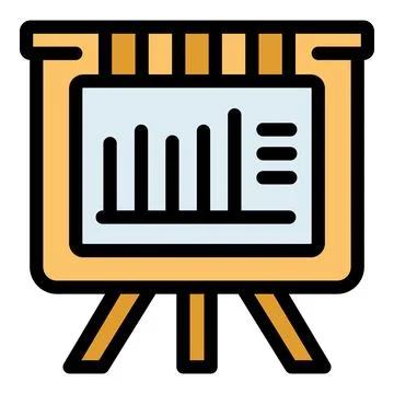 Conference banner icon vector flat 스톡 일러스트