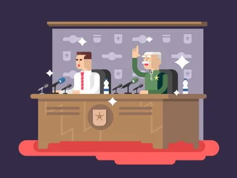 Conference design concept Stock Illustration