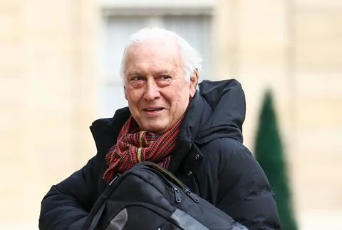 Conference on euthanasia at Elysee Palace, Paris, France - 03 Apr 2023 写真素材