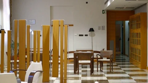 Conference Hall Checkered Floor Stock Footage 83302841