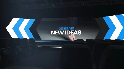 Conference Hall Video Wall &amp; Billboard Stock After Effects