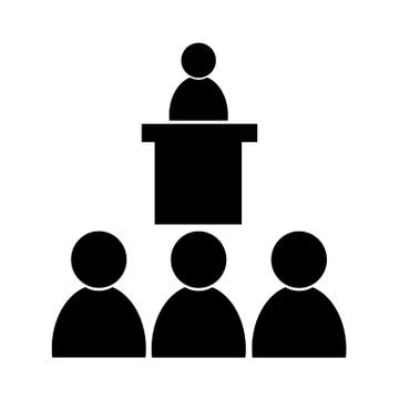 Conference icon Stock Illustration