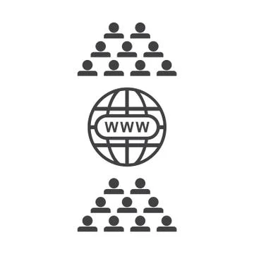 Conference Icon Vector flat design style. Isolated on white background Stock Illustration