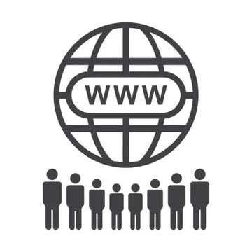 Conference Icon Vector flat design style. Isolated on white background Stock Illustration