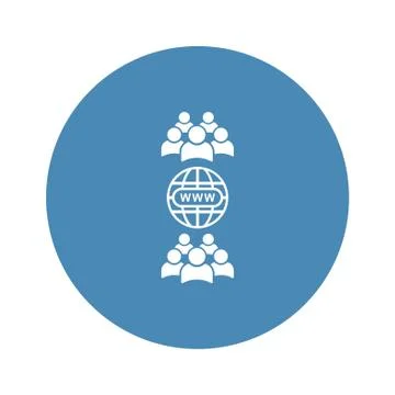 Conference Icon Vector flat design style Stock Illustration