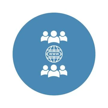 Conference Icon Vector flat design style Stock Illustration