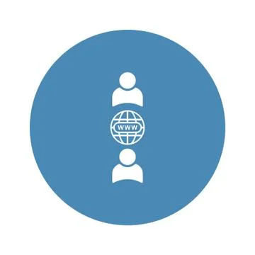 Conference Icon Vector flat design style Stock Illustration
