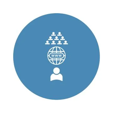 Conference Icon Vector flat design style Stock Illustration