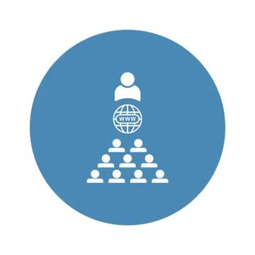 Conference Icon Vector flat design style Stock Illustration