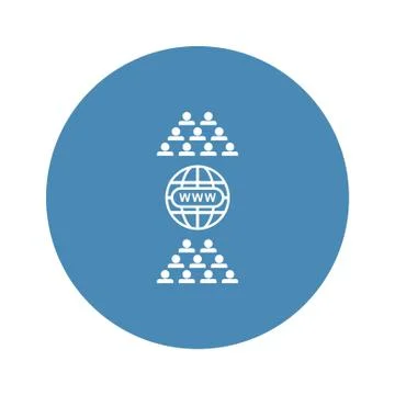 Conference Icon Vector flat design style Stock Illustration