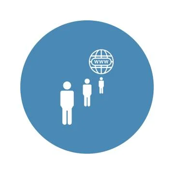 Conference Icon Vector flat design style Stock Illustration