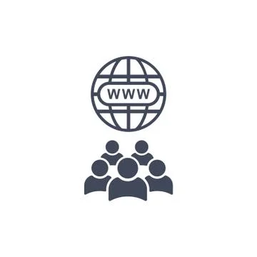 Conference Icon Vector flat design style Stock Illustration