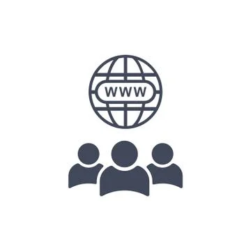 Conference Icon Vector flat design style Stock Illustration