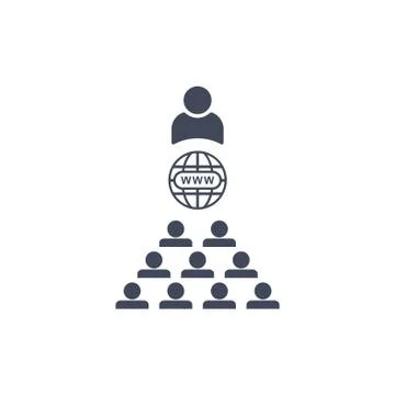 Conference Icon Vector flat design style Stock Illustration