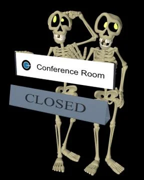 Conference is over Stock Illustration