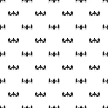 Conference pattern seamless vector Stock Illustration
