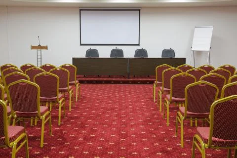 The conference room is empty  Stock Photos