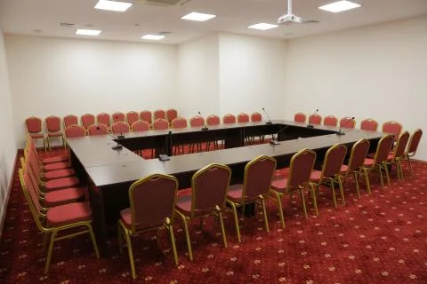 The conference room is empty  Stock Photos