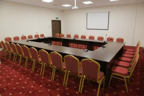 The conference room is empty Stock Photos