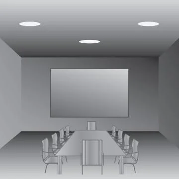 Conference room Stock Illustration