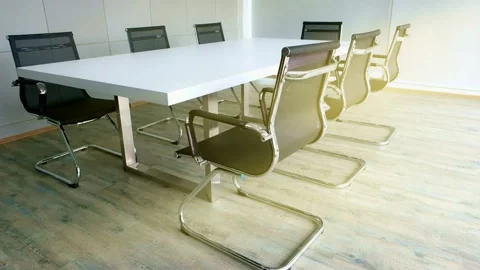 Conference room modern interior design business strategies meetings empty 스톡 동영상 334027357