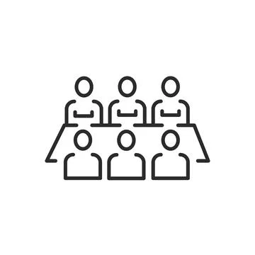 Conference Table Icon Stock Illustration