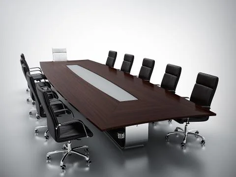 Conference table Stock Illustration