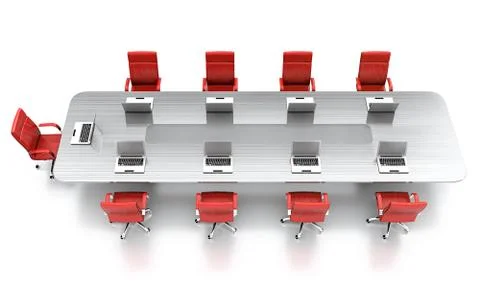 Conference table. Stock Illustration