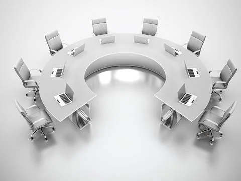 Conference table. Stock Illustration