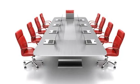 Conference table. Stock Illustration