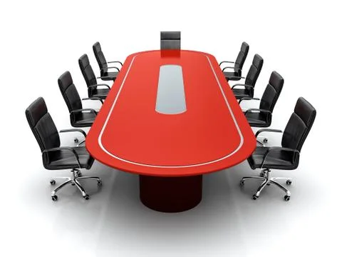 Conference table. Stock Illustration