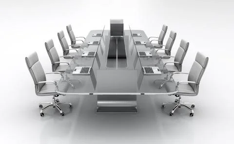 Conference table. Stock Illustration