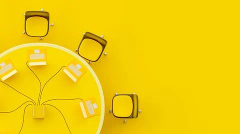 Conference table. Stock Illustration