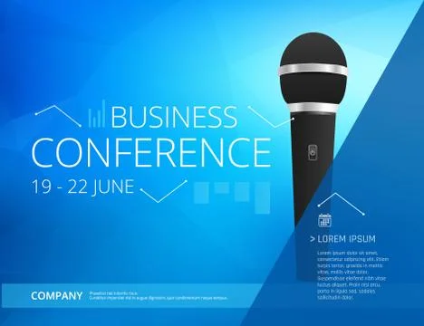 Conference template illustration Stock Illustration