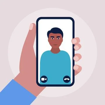 Conference video call Stock Illustration