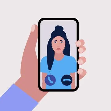 Conference video call Stock Illustration