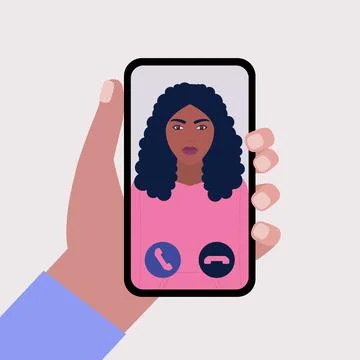 Conference video call Stock Illustration