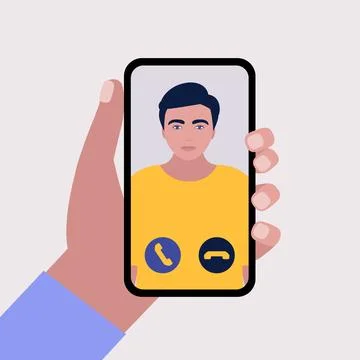 Conference video call Stock Illustration