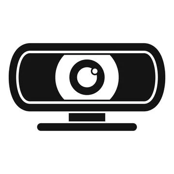Conference web camera icon simple . Video camcorder Stockillustratie