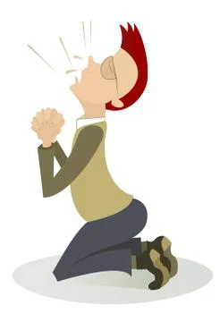 Confession Stock Illustration