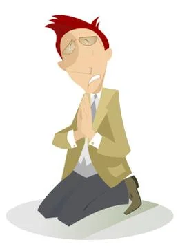 Confession Stock Illustration