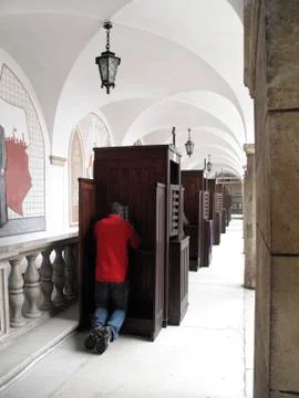 Confession Foto stock